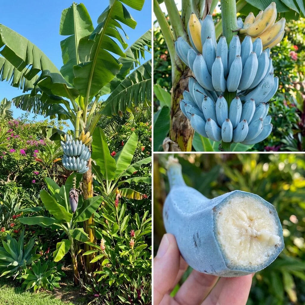 Blue Java Banana (Ice Cream Banana) Fruit Seeds – Heirloom Non-GMO Seeds