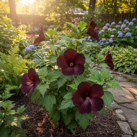 Maroon Hibiscus Flower Seeds – Heirloom, Non-GMO, High Germination Seeds