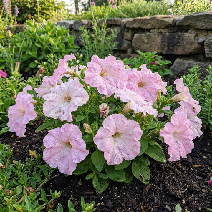 Light Pink Petunia Flower Seeds – Heirloom Non-GMO High Germination Organic Garden Seeds for Planting