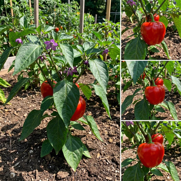 Red Giant Rocoto Seeds for Planting – Heirloom, Non-GMO, High Germination Organic Garden Seeds for Hot Peppers