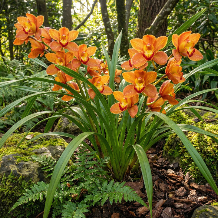 Orange Orchid Flower Seeds – Heirloom, Non-GMO, High Germination Seeds