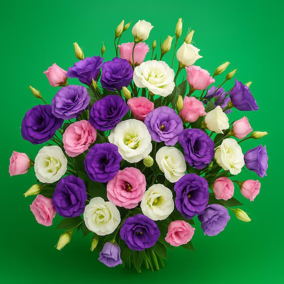 Mixed Lisianthus Flower Seeds – Heirloom, Non-GMO, High Germination Seeds