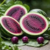 Purple Flesh Watermelon Seeds – Heirloom, Non-GMO, High Germination Organic Garden Seeds for Planting