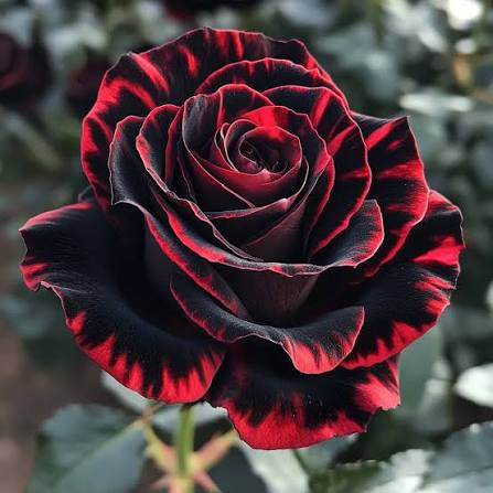 Black Rose with Red Edge Flower Seeds – Heirloom, Non-GMO, High Germination Seeds