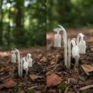 White Monotropa Flower Seeds – Heirloom, Non-GMO, High Germination Organic Garden Seeds for Planting