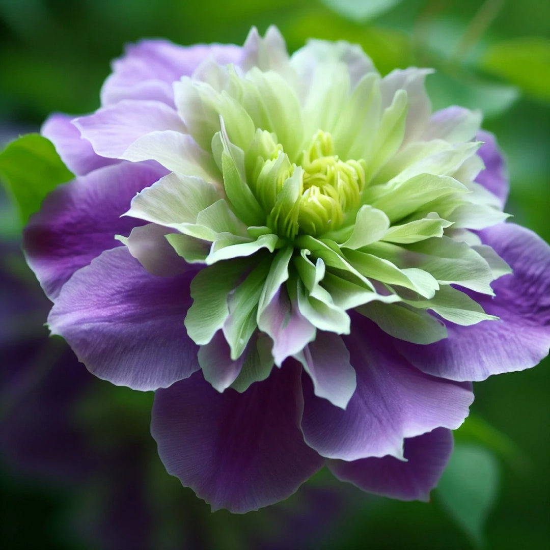 purple green flower seeds