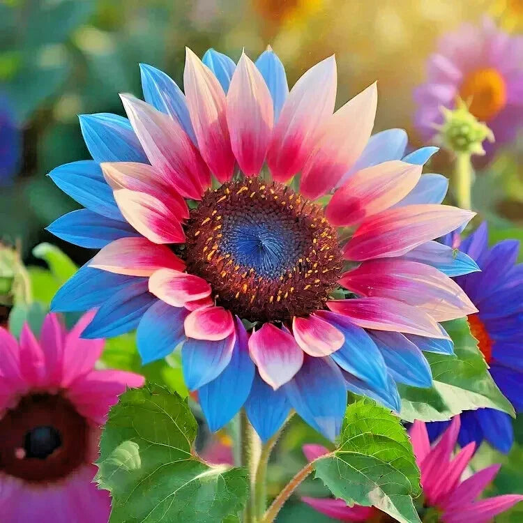 blue pink flower seeds
