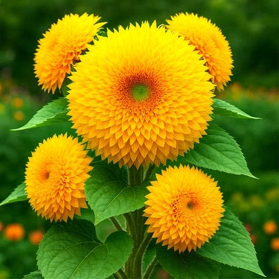 Dwarf Teddy Bear Sunflower Seeds for Planting