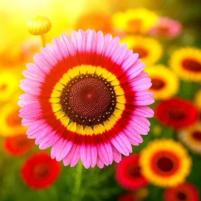 Tricolor Painted Daisy Seeds for Planting