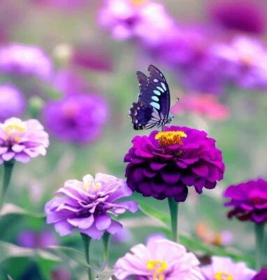 Purple Prince Zinnia Seeds for Planting