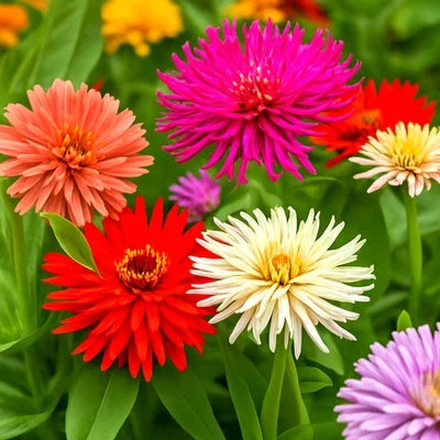 Cactus Zinnia Mix Seeds for Planting
