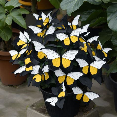 Moonlight Butterfly Begonia Flower Seeds Yellow-White-Black Heirloom Non-GMO High Germination Seeds for Planting