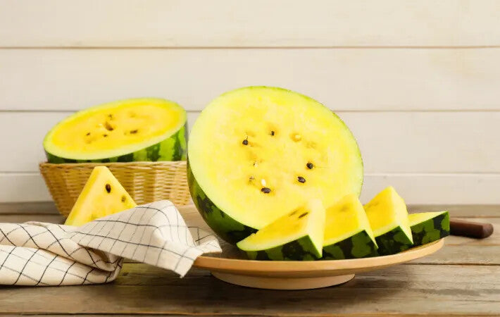 Yellow Watermelon Fruit Seeds for Planting – Heirloom Non-GMO Organic Garden Seeds